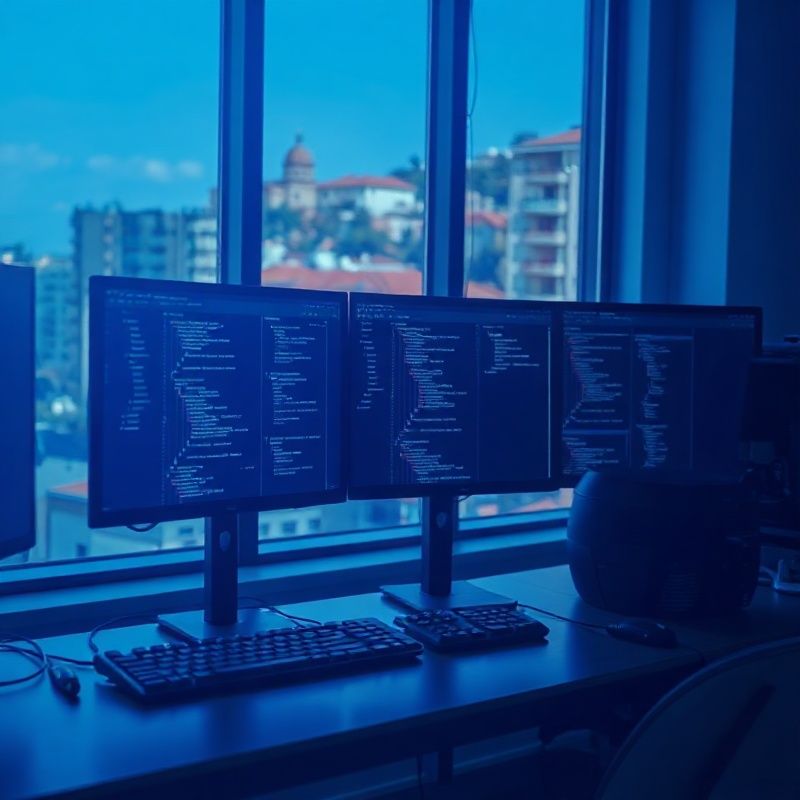 Razvojni tim ispred nadzornih ploča Gardentrailv platforme